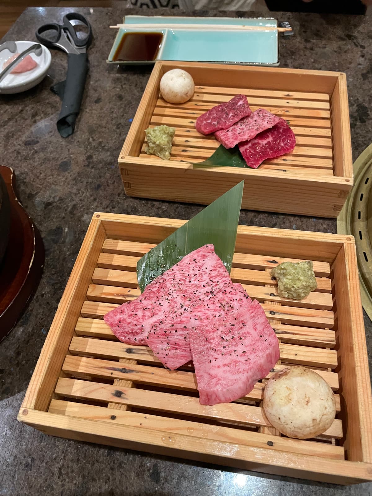 Wagyu beef Yakiniku style