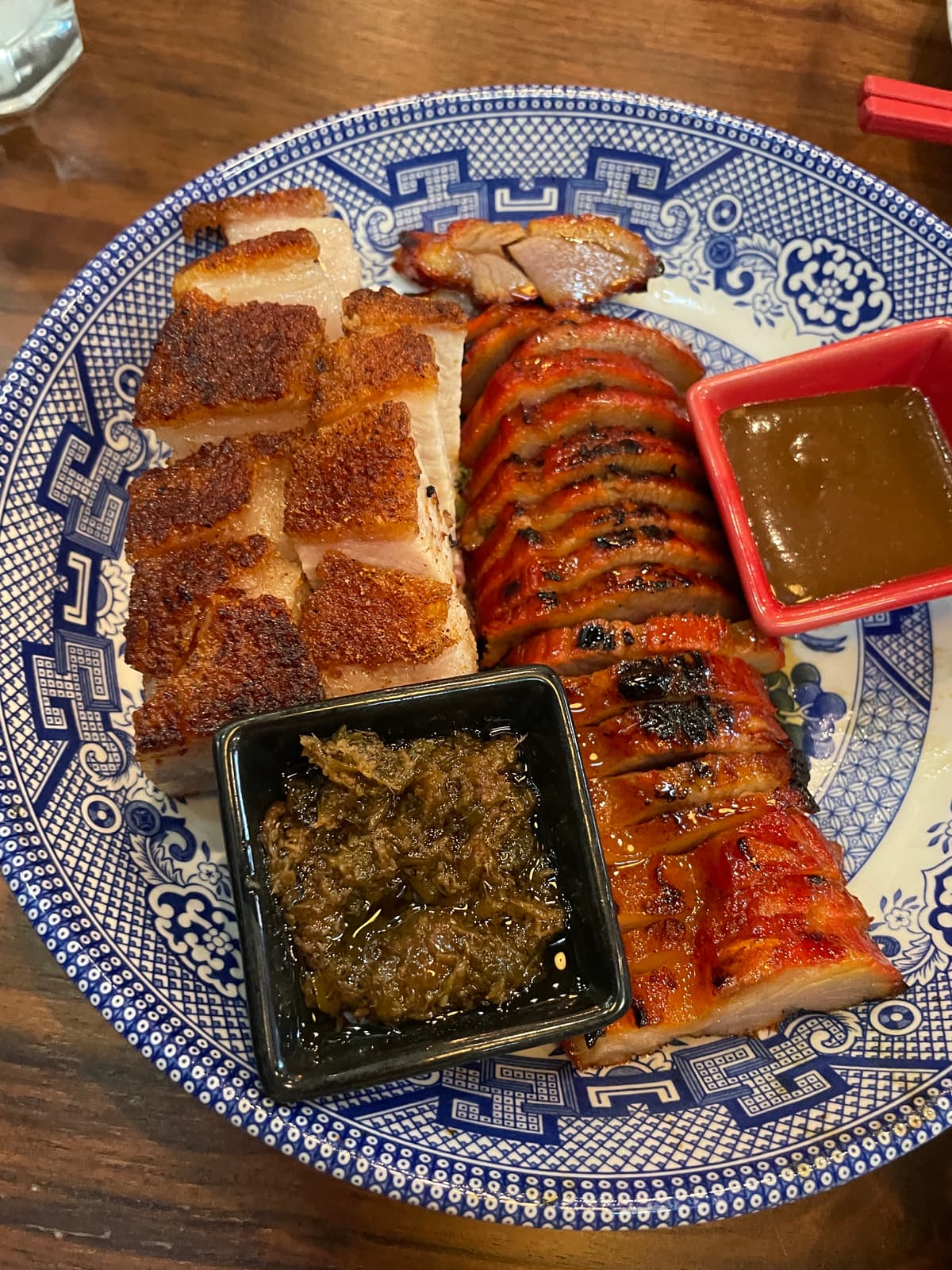 Char Siu and Crispy Pork Belly