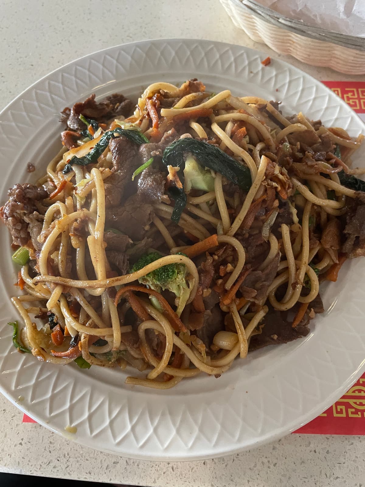 Mongolian BBQ noodles